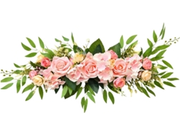Guirlanda De Rosas Artificiais, Trepadeira De Rosas De Seda Realista Com Hastes De Metal Flexíveis, Gokoco