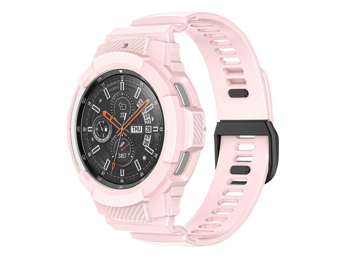 Cinto de Silicone Ajustável Rosa Compatível com Galaxy Watch 5/5 Pro/4 (40mm)