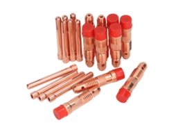 10pcs Coletores Tig Com 10pcs Acessórios De Tocha Conector De Cobre Consumíveis Para Soldagem Por Arco De Argônio