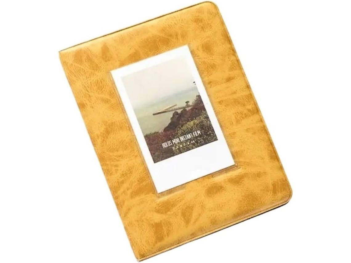 3 Bolsas 64 Pochettes Mini Álbum Foto Instantânea, Estojo De Rangement Para Fotos Para Fotos (amarelo)