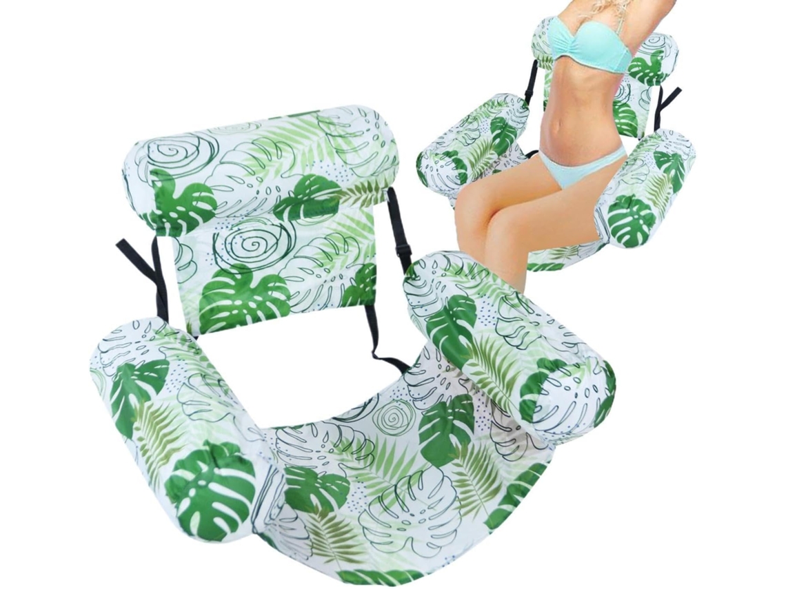Boia Inflável Ajustável e para Piscina Cadeira Flutuante para o Verão Perfeita para Viagens, Férias, Lagos, Natação CHABERLU