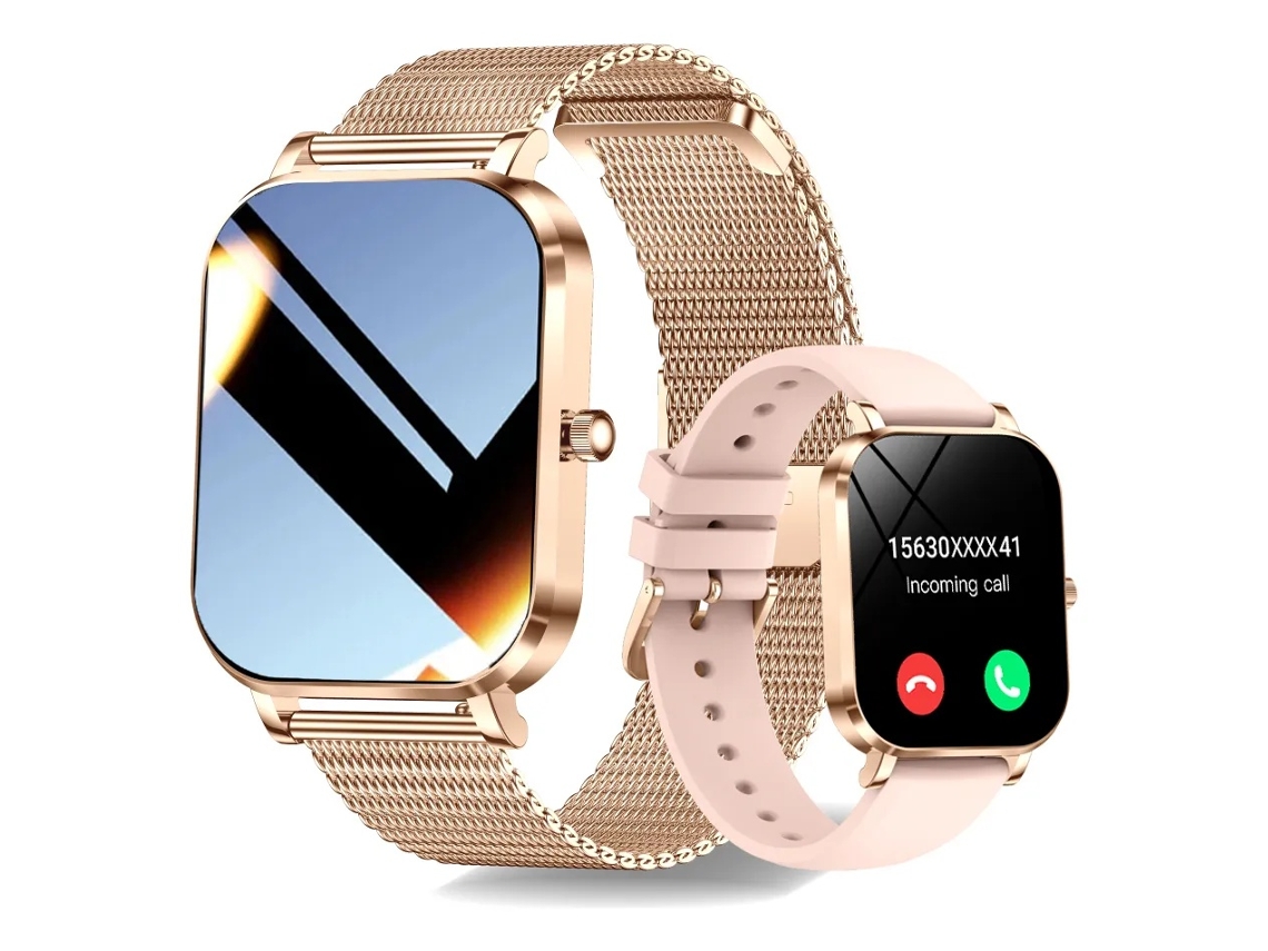 Lurelia Relógio Inteligente Feminino Com Chamadas Bluetooth, Monitorização De Frequência Cardíaca E Oxigénio, Resistente À Água E Ecrã Amoled