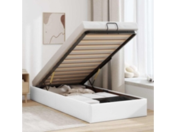 Vidaxl Estrutura De Cama Otomana Sem Colchão 80x200 Cm Branco