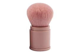 Pincel de Maquiagem Extensível Rosa Pincel de Contorno Portátil Ferramenta de Maquiagem