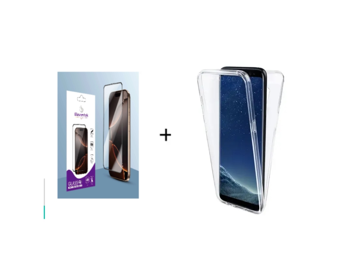 Vidro Com Cola Completa Eleventek Samsung A34 E Capa Samsung A34-branco-zt-5880