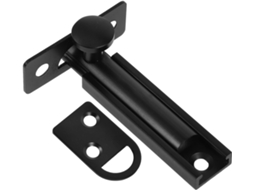 Fechadura De Segurança Uonlytech Com Trinco 2 Polegadas, Preta, Portas De Quarto E Correr, Com Reforço