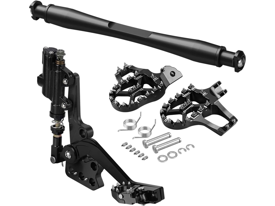Apoios para os Pés Pilot Hidráulicos com Freio Traseiro Adequados Hidráulico Compatível Support Brace Pedal