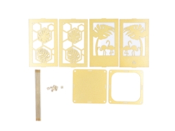3 Unidades Portaminas Oro Com Design De Monstera Hueco Armazenamento De Escritório Metal Para Escritório