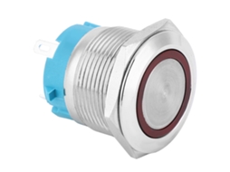 Laxiscreed Switch De Botão Ip65 Com 4 Pinos, Para Veículos E Embarcações, 22mm, Auto-locking