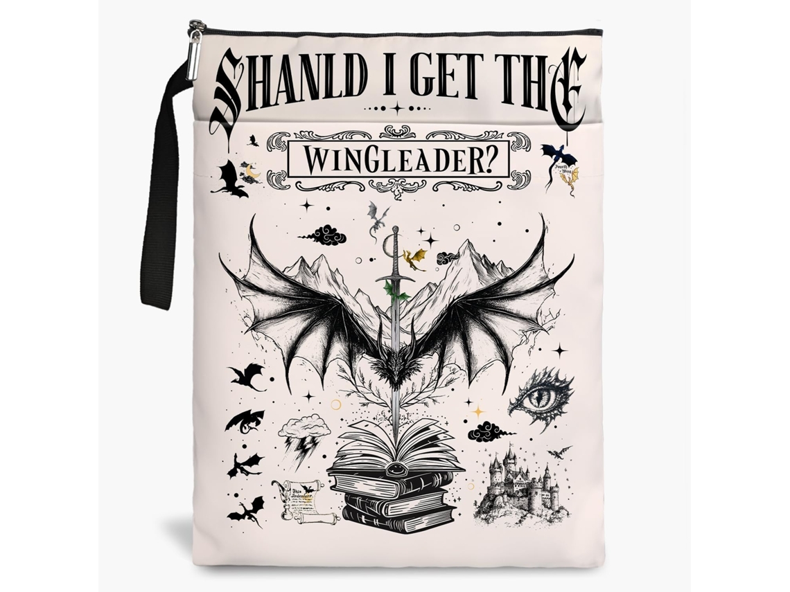 Fourth Wings Capa Para Livro Com Zíper Protetora Kindle Zíper, Ideal Amantes De Livros. Presente Perfeito