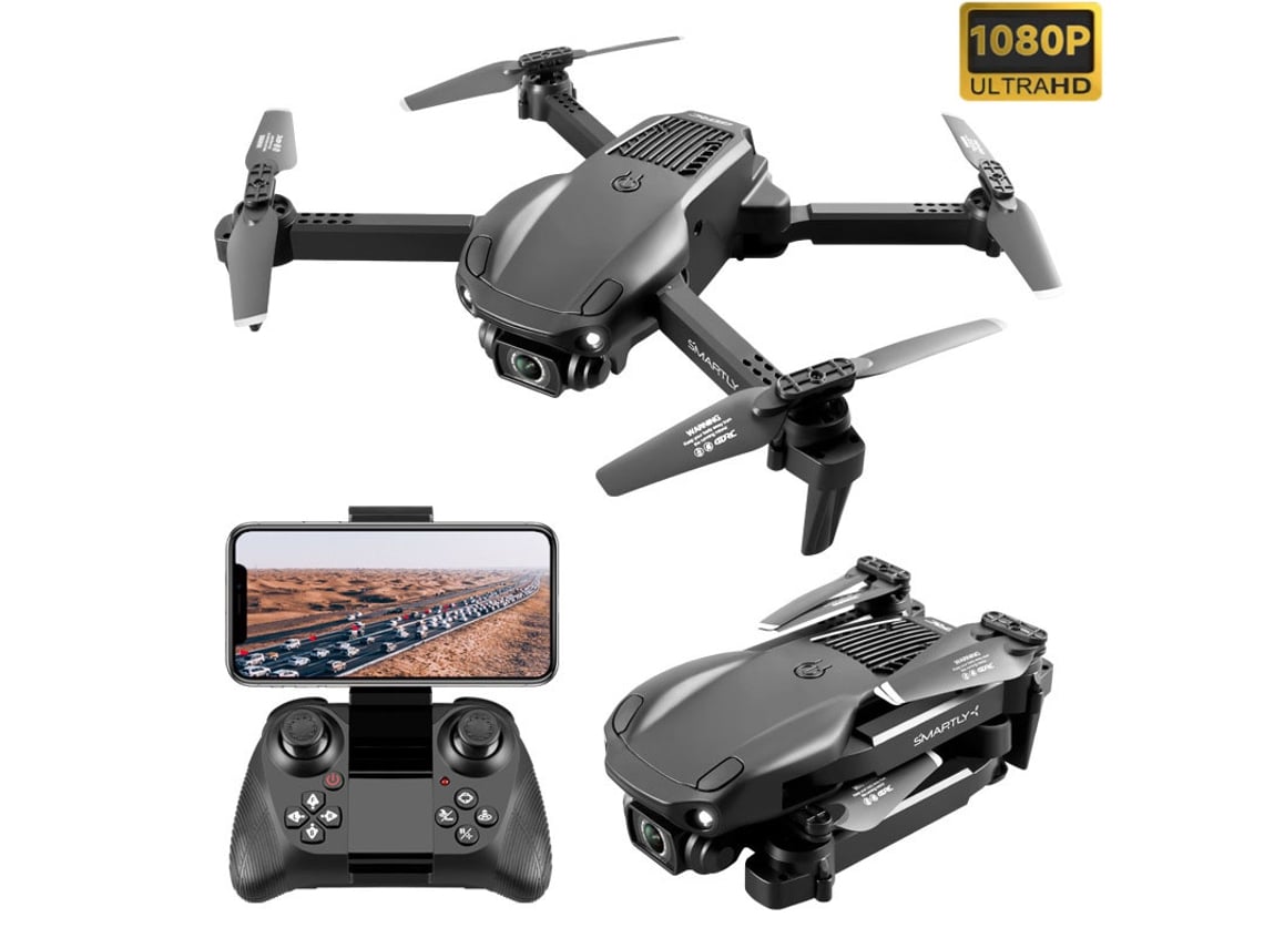 Mini Drone de Controle Remoto V22 1080P Duração Da Bateria: 15 Min Preto YIZHOOD
