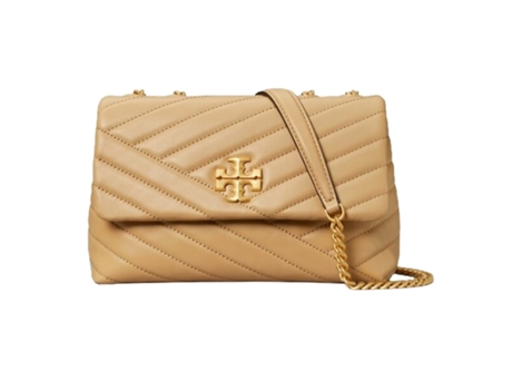 Mala De Ombro De Mulher Tory Burch Borse Tracolla Kira Chevron Small Poliéster Bege (tamanho Único)
