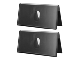 Conjunto de 2 Placas Identificação Triangulares Transparentes em Plástico Stobaza, 20 X 10 Cm Sinalização Pa