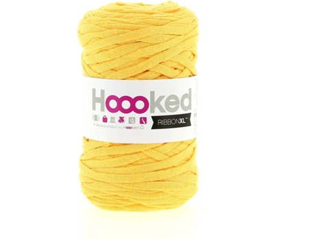 Fio de Algodão HOOOKED RibbonXL Lemon Yellow (Amarelo - 120 m)