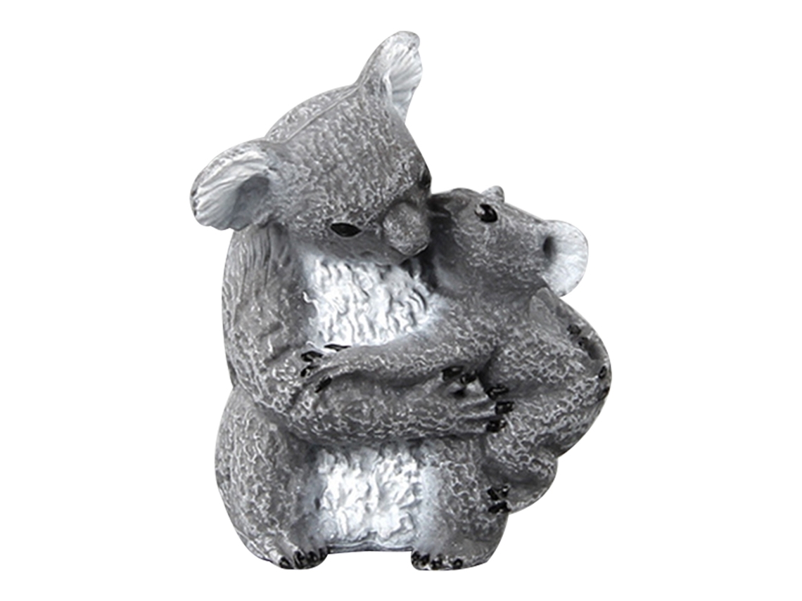 Mali brinquedo Modelo de Coala Mãe e filho Simulado Lifelike em Plástico para Crianças