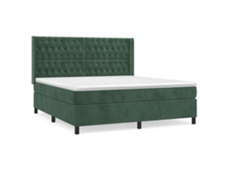 Box Spring Bed, Box Spring Beds Vidaxl Verde Veludo (180 X 200 Cm)