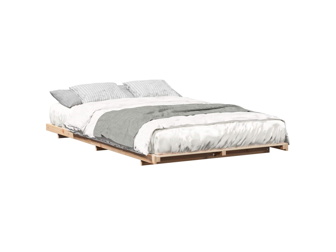 Estrutura de Cama de Chão Castanho 135 X 190 Cm MAISON EXCLUSIVE