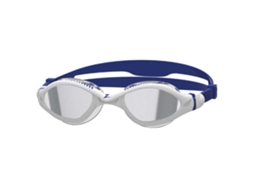 Óculos de Natação com Fumaça Espelhada Tiger Lsr Branco Azul Regularzoggs