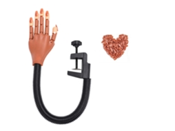 Conjunto de Mãos Artificiais e Tips para Treino de Unhas Mãos Flexíveis Tips