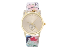 Relógio de Pulso Feminino Fashion de Quartzo com Strass Simples e Pulseira Pu Verde