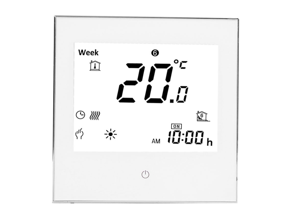Termostato De Ambiente Programável Semanal Com Tela Lcd Touch 5a Ac110‑230v Para Aquecimento