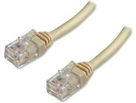 Cabo Telefónico CONNECTLAND RJ-11 M-M (5m  - Branco)