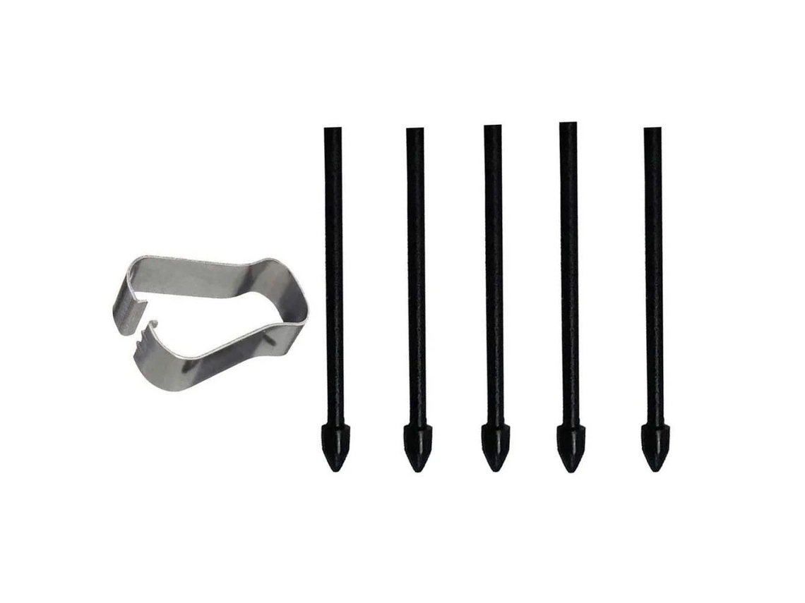 Pontas De Reposição Caneta Stylus Para Samsung Galaxy Note 10/note10 Plus/note 20/note 20 Ultra, Com Removedor (5 Pcs - Preto) Spqment