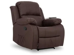 Poltrona NALUI Trevi Relax 89x88x99cm, Reclinável 160º, 8 Motores Silenciosos, Aquecimento Lombar, 4 Zonas de Massagem e Couro PU Anti-rachaduras