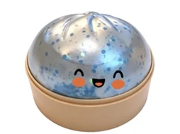 Pão Sequin Azul LAXISCREED, Brinquedo Anti Stress para Relaxar e Descontrair