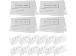 Sherchpry Registros De Cheques E Posse De Contas Em Papel Branco Lote De 20 Pacotes Design Simples E