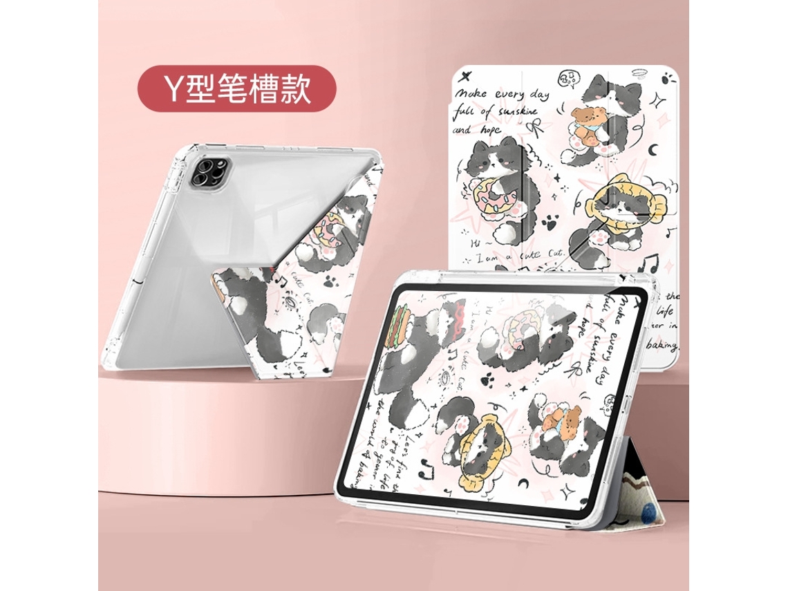 Capa Estilosa Para Ipad 2022 10,2 Em Formato Y Greedy Border Collie