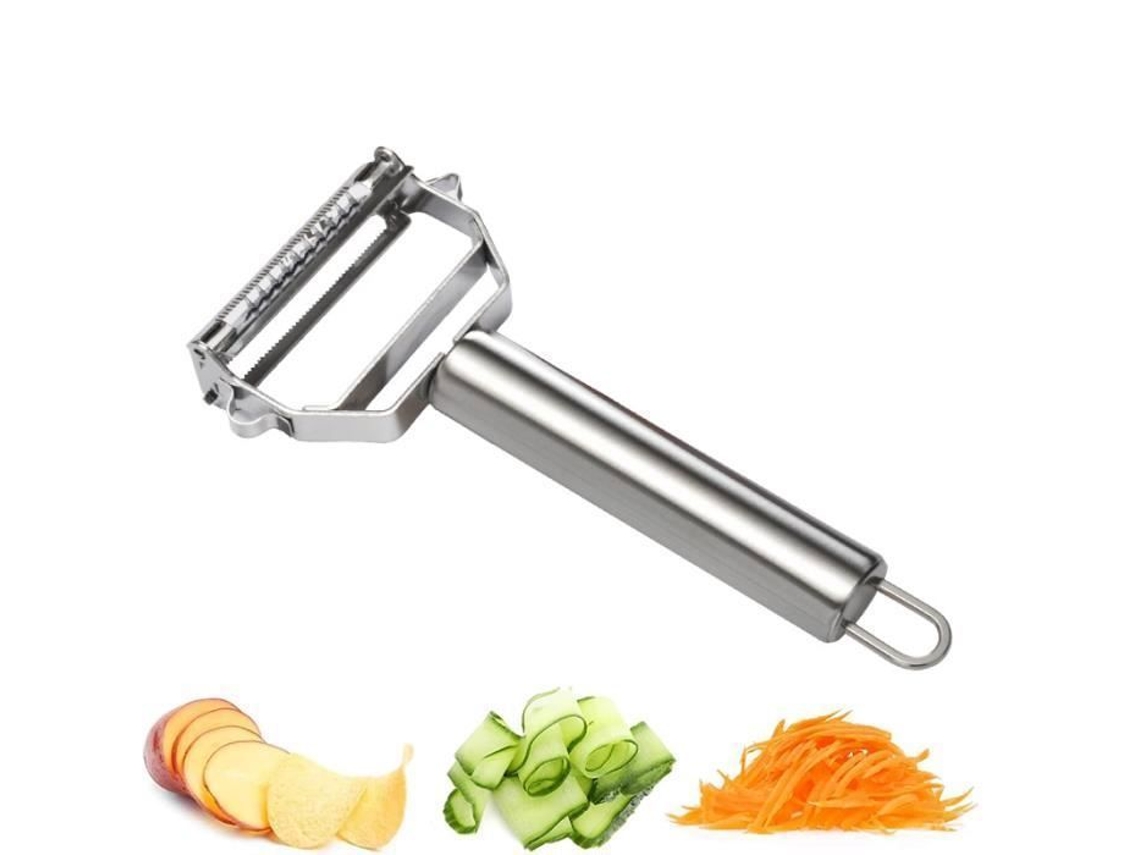 Descascador Mtevotx, Descascador De Legumes, Descascador Multifuncional Em Aço Inoxidável, Utensílios De Cozinha(prata) Dinheiro
