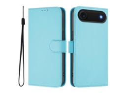 Capa De Couro Sintético Para Iphone Air - Toque Suave - Cor Sólida - Com Cordão