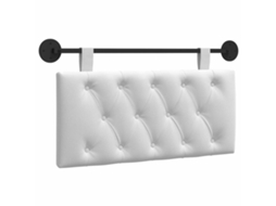 Conjunto 1 Cabeceira Suspensa Vidaxl Branco Tecido (100 X 55 X 7 Cm)