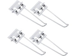 Housoutil Conjunto De 4-bases Mesa Dobráveis Metal Para Substituição Pés, Ideal Para Mesa De Computador Doméstica