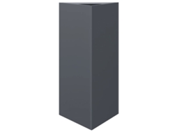 Vaso de jardim VIDAXL Antracite Metal (40x34.5x70cm)