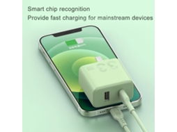Aetheria carregador Rápido Zmi 33w 1a1c Type c Usb a Portátil Compatível com Iphone 12 Switch Samsung