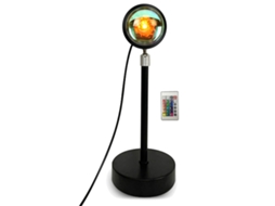 Projetor Luz Ambiente Rgb 16 Cores Controle Rotação 180° Quarto S/MARCA