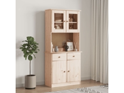 Aparador alto 77x35x165 cm Madera maciza de pino