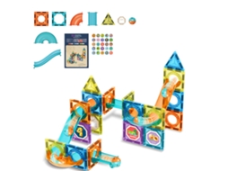 Rebe-brinquedo De Blocos Magnéticos Para Crianças Com Pista De Bolas, Jogo Educativo Presente De Aniversário 42pcs