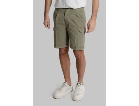 Bermuda De Homem 40weft Dannybe Poliéster Verde (50)