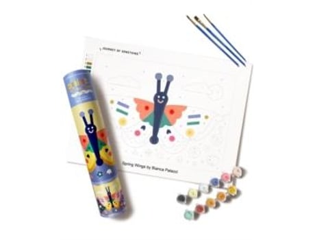 Livro Kids Paint by Numbers Spring Wings de Journey of Something (Inglês)