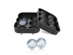 Molde De Gelo Com Tampa 6 Compartimentos De Silicone De Liberação Fácil Quadrados E Redondos Para Freezer