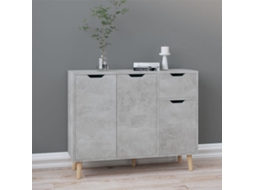 Vidaxl Aparador 90x30x72 Cm Derivados De Madeira Cinza Cimento