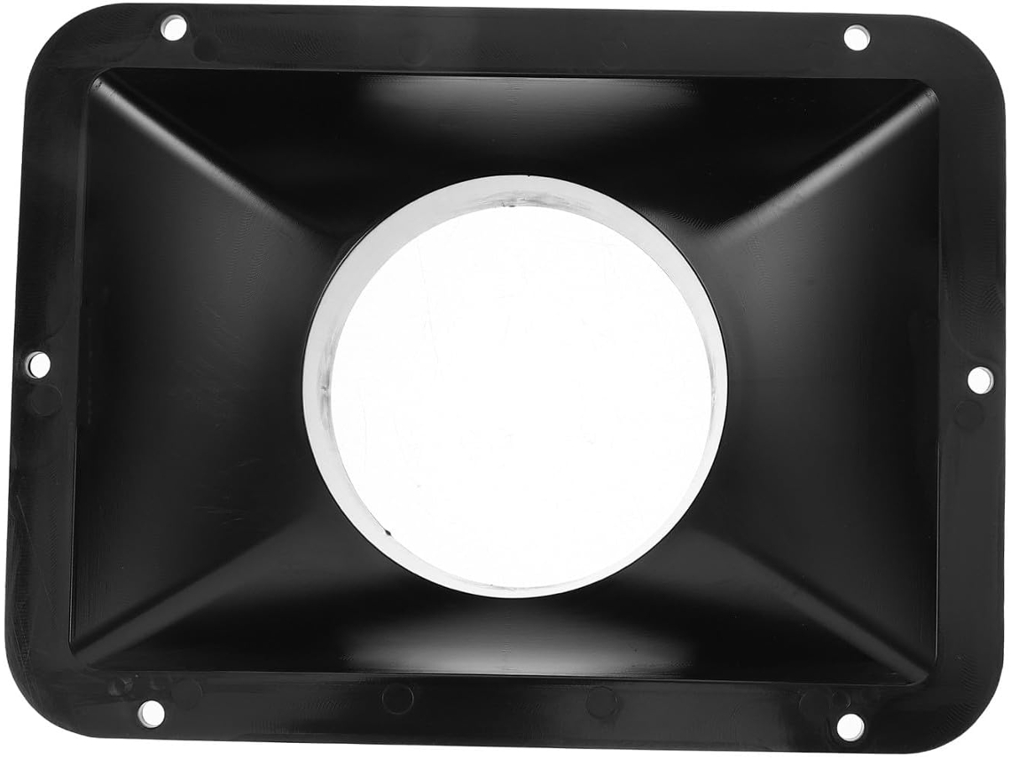 Conector De Ventilação Para Ar, Base Quadrada, Plástico Preto