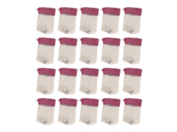 Pacote Com 20 Lâmpadas De Gás De Rayon Em Forma De U, Manto Universal Para Acampamento Ao Ar Livre, Vermelho Natural Olysi Shop