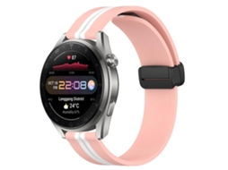 Pulseira De Silicone Dobrável Com Fecho Magnético De 22 Mm Para Huawei Watch 3 Pro