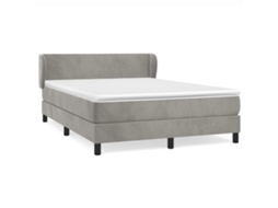 Box Spring Bed, Box Spring Beds Vidaxl Cinzeto Veludo (140 X 200 Cm)
