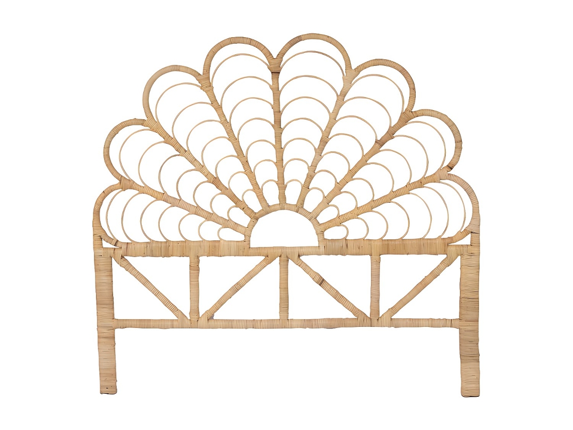 Cabeceira de cama FLOSIA VENTE-UNIQUE.PT Natural claro 140x190 cm, 140x200 cm