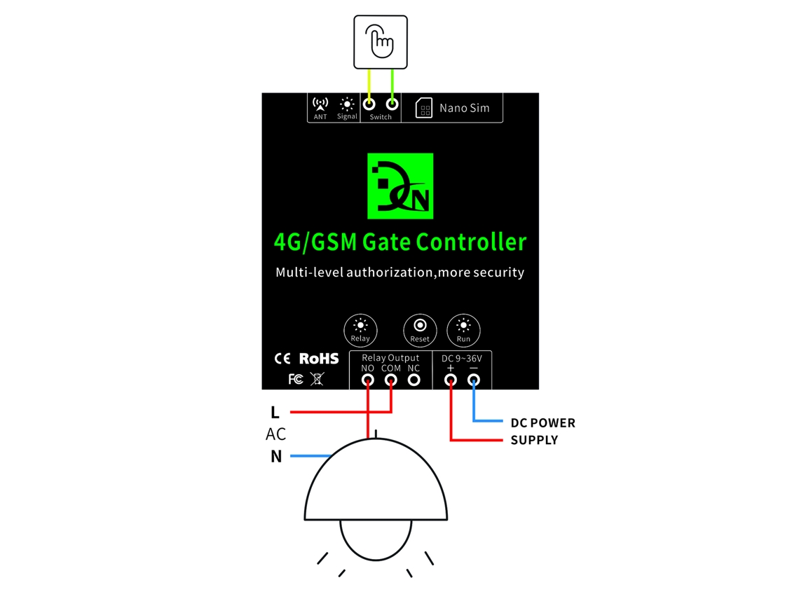 Controlador de Portão 4g S/MARCA